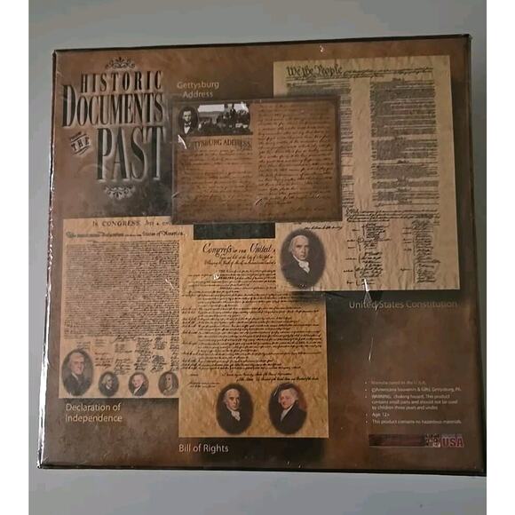 The Gettysburg Address 750 Piece Jigsaw Puzzle SEALED NEW Historic Documents - Picture 3 of 5